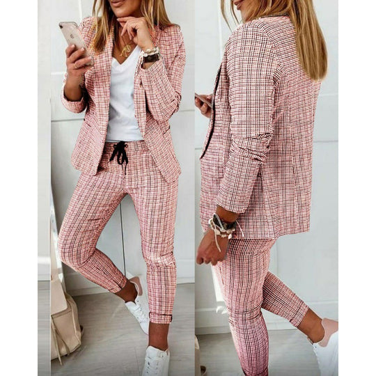 Damen Blazer und Hose Set R&B