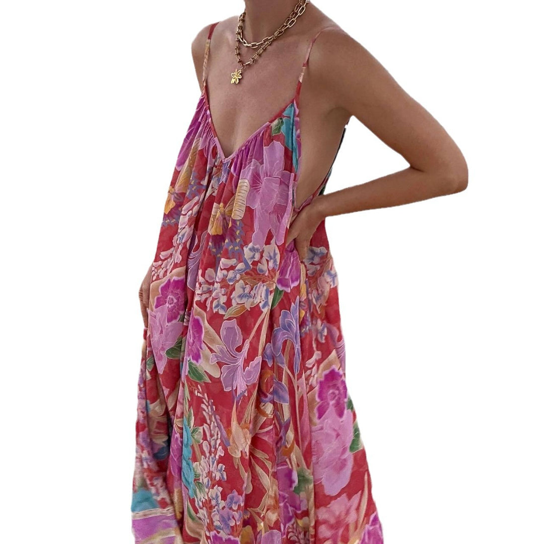 Damen Maxikleid mit floralem Muster R&B
