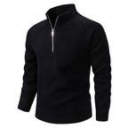 Herren Pulli mit modernem Reißverschluss und Raglanärmeln R&B