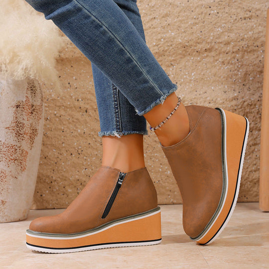 Damen Wedge-Sandaletten mit elegantem Absatz und rutschfester Sohle R&B