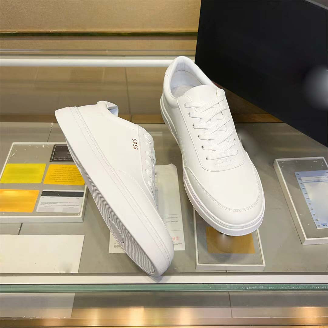 Damen modische Sneakers aus hochwertigem Leder mit komfortablem perforiertem Design R&B