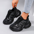 Damen Chunky Fashion Sneakers mit atmungsaktivem Mesh-Obermaterial und rutschfester Sohle