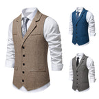 Herren elegante Weste mit geometrischem Muster