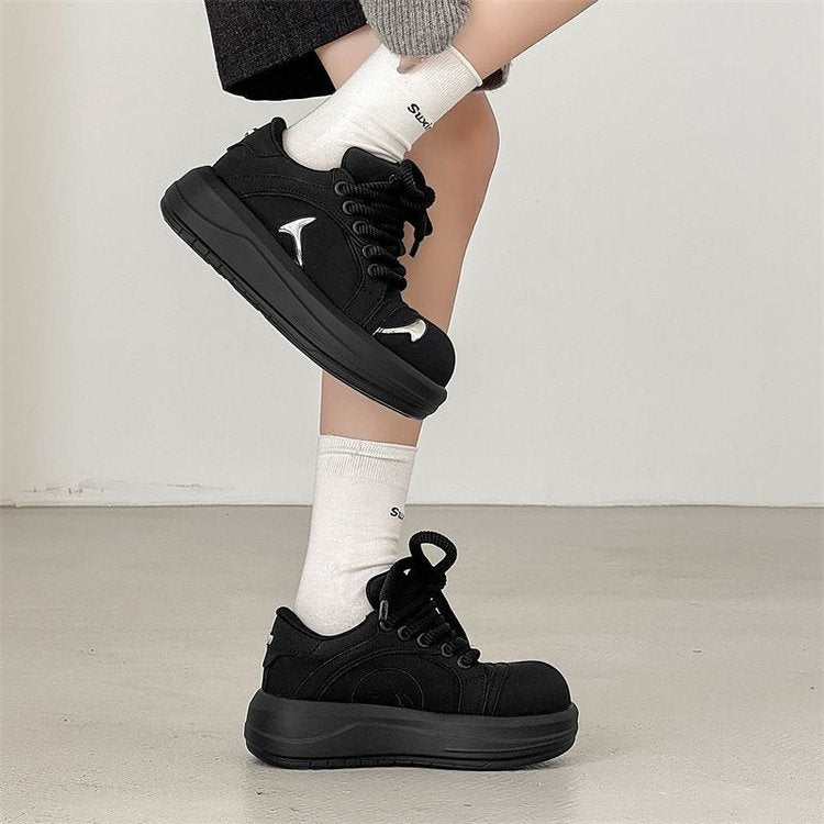 Damen Modische Sneakers mit dicker Sohle und dekorativen Applikationen R&B