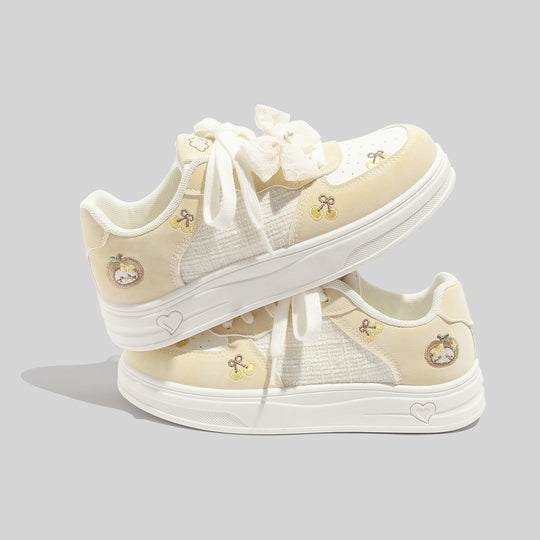 Damen Sneakers mit verspieltem Obstmotiv und atmungsaktiver Oberfläche R&B