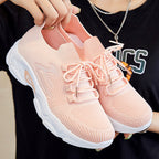 Damen Schnürfreizeitschuhe mit atmungsaktivem Mesh-Obermaterial