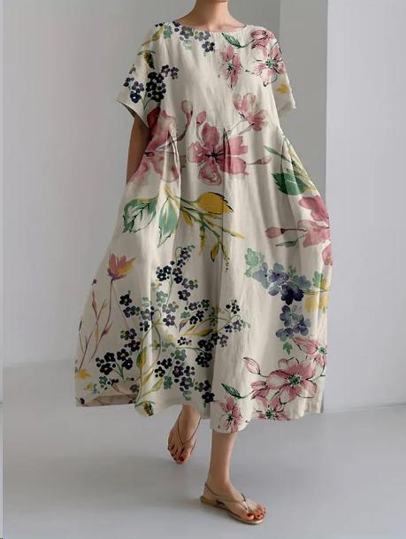 Buntes Blumenkleid