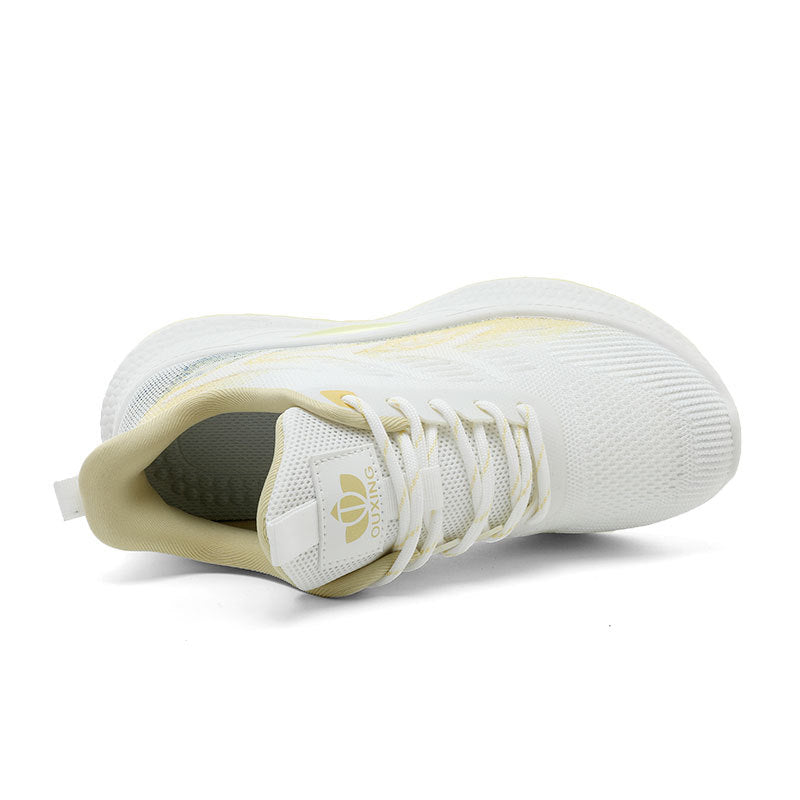 Damen Sportliche Lauf-Sneaker mit atmungsaktivem Mesh-Obermaterial und dämpfender Laufsohle R&B
