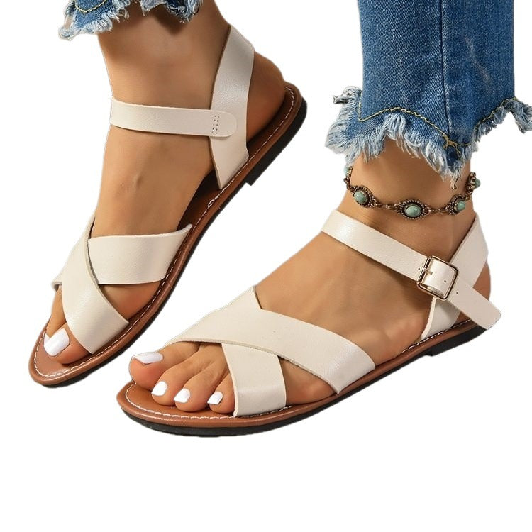 Damen Komfortable und stilvolle Riemensandalen mit verstellbarem Riemendesign R&B