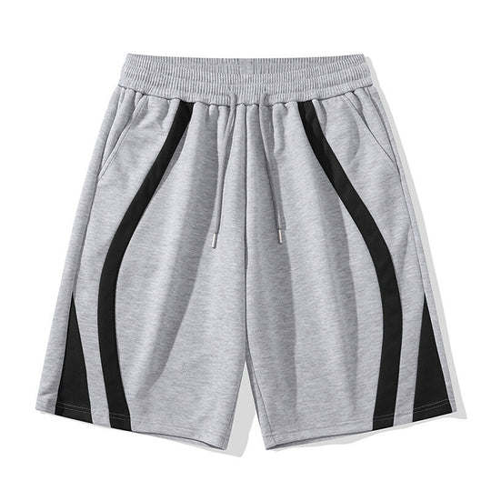 Herren Sportliche Shorts mit elastischem Bund und seitlichen Kontraststreifen R&B