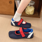Damen praktische Ballerinas mit verstellbarem Riemen R&B