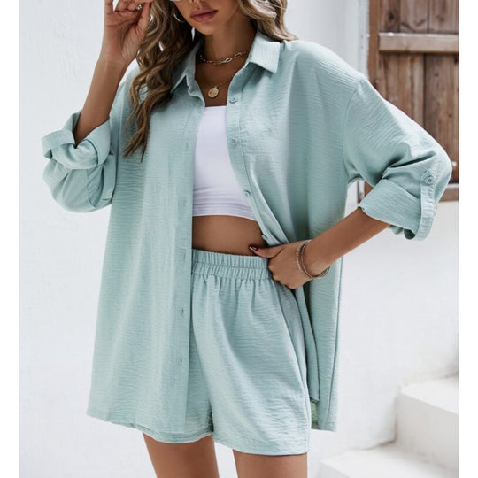 Damen lässiges Oberteil und Shorts Set Heidi-Mode