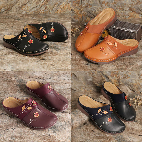 Damen bequemes Clogs mit floralem Design und ergonomischer Fußbettgestaltung R&B