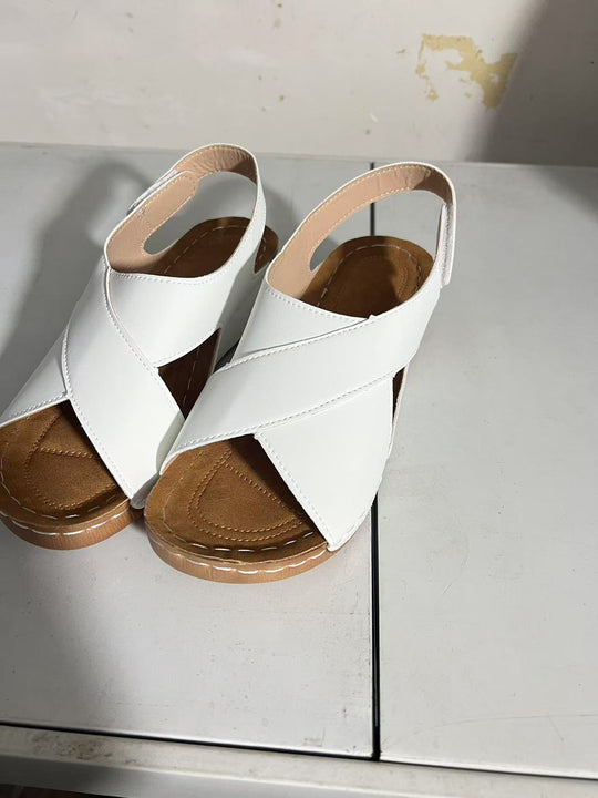 Damen modische Sandalen mit verstellbarem Riemen und anatomischem Fußbett R&B