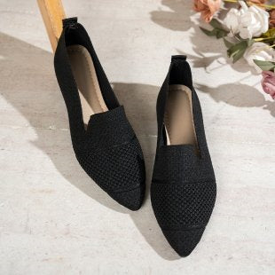 Damen Elegante und atmungsaktive Ballerinas mit perforierter Obermaterial R&B