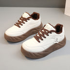 Damen modische Sneakers mit warmem Innenfutter und robuster Profilsohle R&B