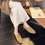 Damen elegante Mokassins mit dekorativen Schnallen R&B