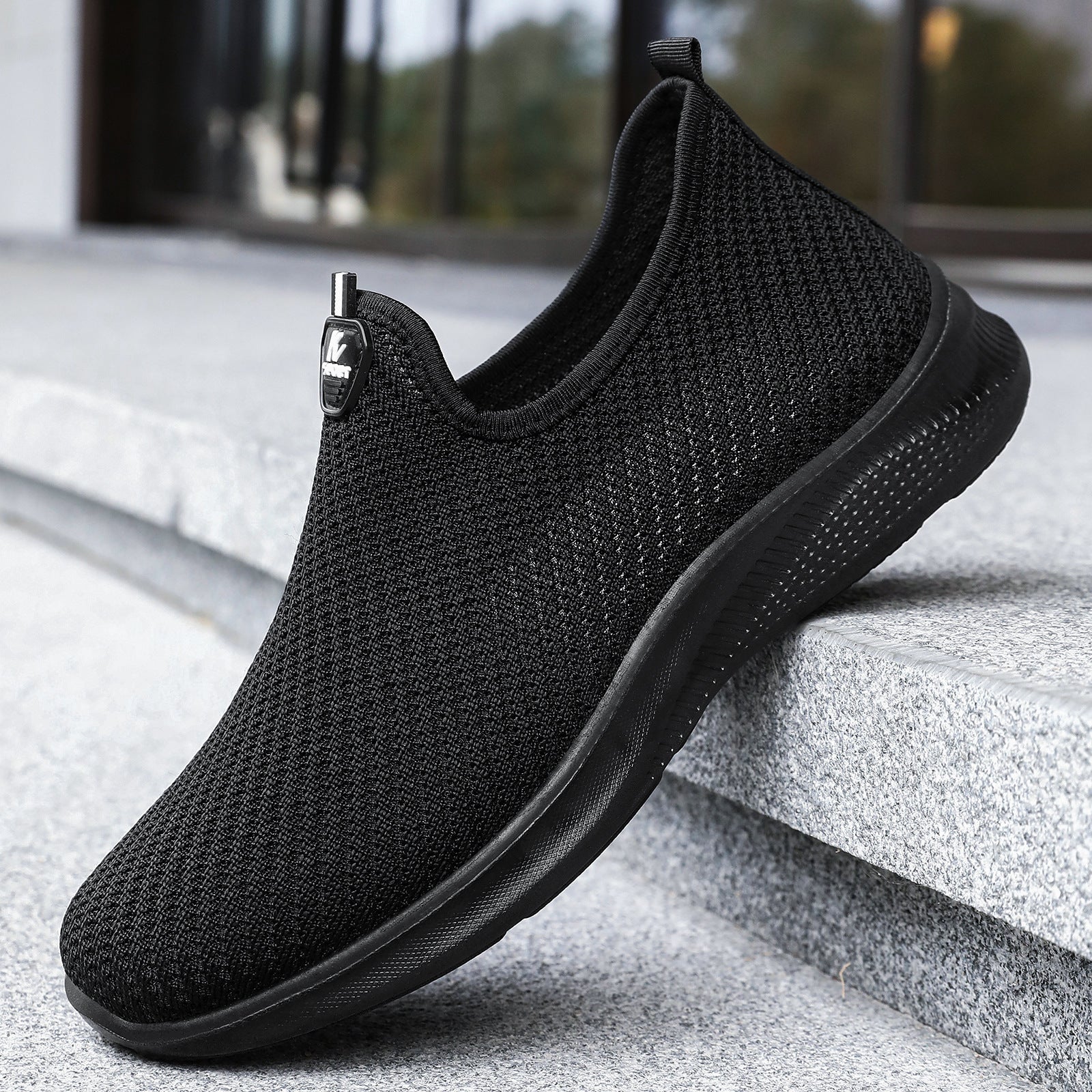Damen Atmungsaktive Slip-On Freizeitschuhe mit elastischem Einschlupf R&B