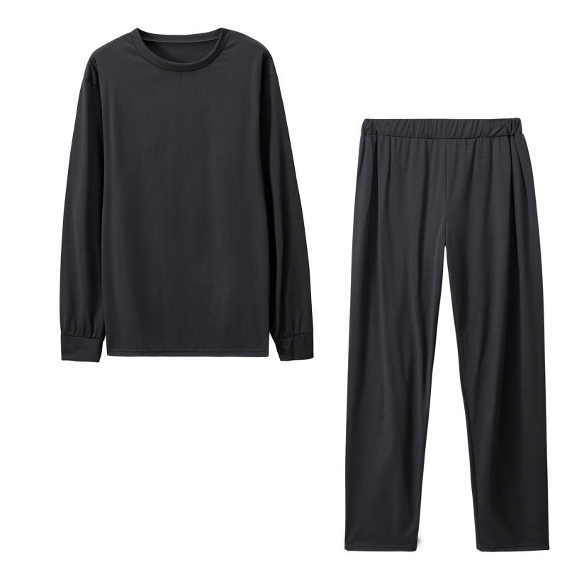 Damen Langarm Schlafanzug Set mit elastischen Hosen R&B