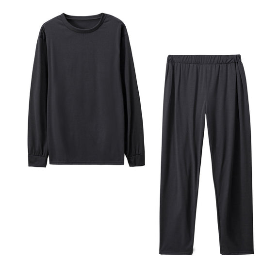 Damen Langarm Schlafanzug Set mit elastischen Hosen R&B