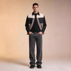 Herren Weite Chino-Hose mit hoher Taille