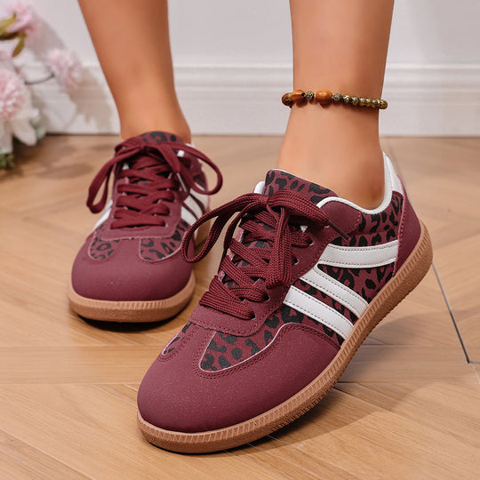 Damen Modische Sneakers mit schimmerndem Obermaterial und rutschfester Sohle R&B