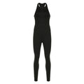 Damen Sportlicher einteiliger Bodysuit mit hohem Kragen und Reißverschluss R&B