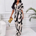 Damen Eleganter Jumpsuit mit weit geschnittenem Bein und raffiniertem Design R&B