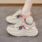 Damen Sportliche Sneakers mit atmungsaktivem Netz-Obermaterial von R&B