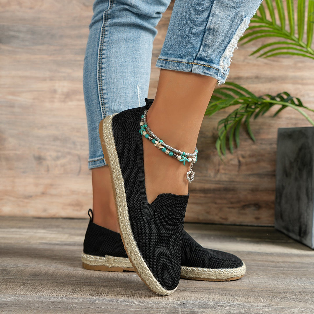 Damen flexible Espadrilles mit luftiger Gitterstruktur R&B