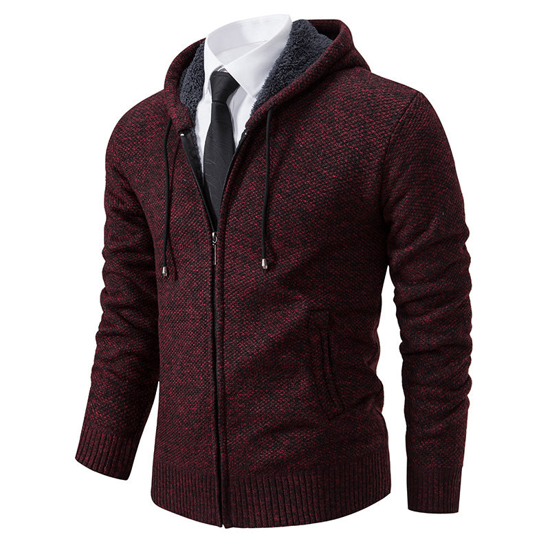Herren Strickjacke mit modernem Schnitt und praktischem Reißverschluss R&B