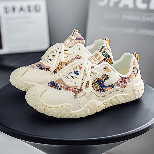 Damen sportliche Sneakers mit stylischem Grafikdesign und ergonomischer Dämpfungstechnologie R&B