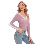 Damen Langarmshirt mit zartem Spitzenbesatz R&B
