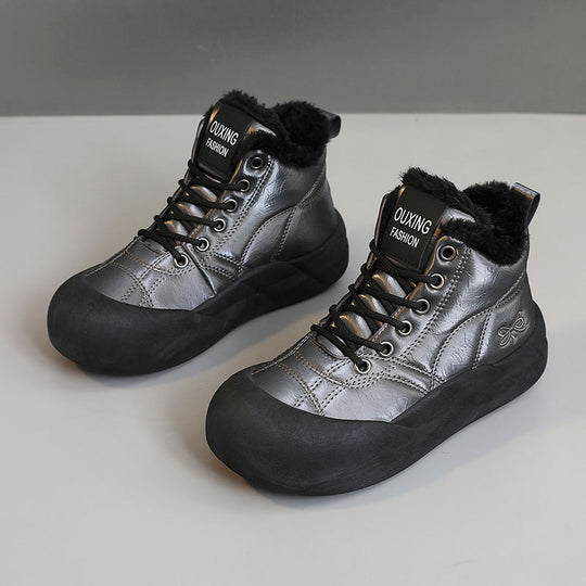 Damen warme Winterschuhe mit kuscheligem Innenfutter und rutschfester Sohle R&B