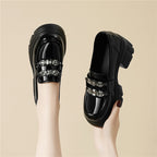 Damen Elegante und auffällige Plateau-Schuhe mit Zierschnalle R&B