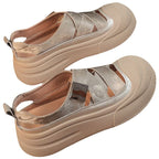 Damen Komfortable Plateau Slipper R&B