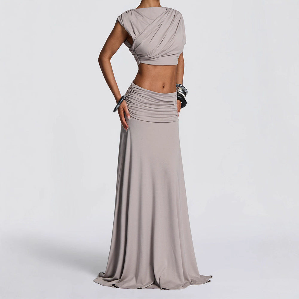 Damen Elegantes Wickelkleid mit raffinierten Drapierungen R&B
