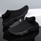 Damen Sportliche Knit Slip-On Sneakers mit rutschfester Sohle R&B