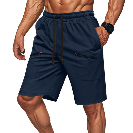 Herren Sportliche Shorts mit vielseitigen Taschen und elastischem Bund R&B