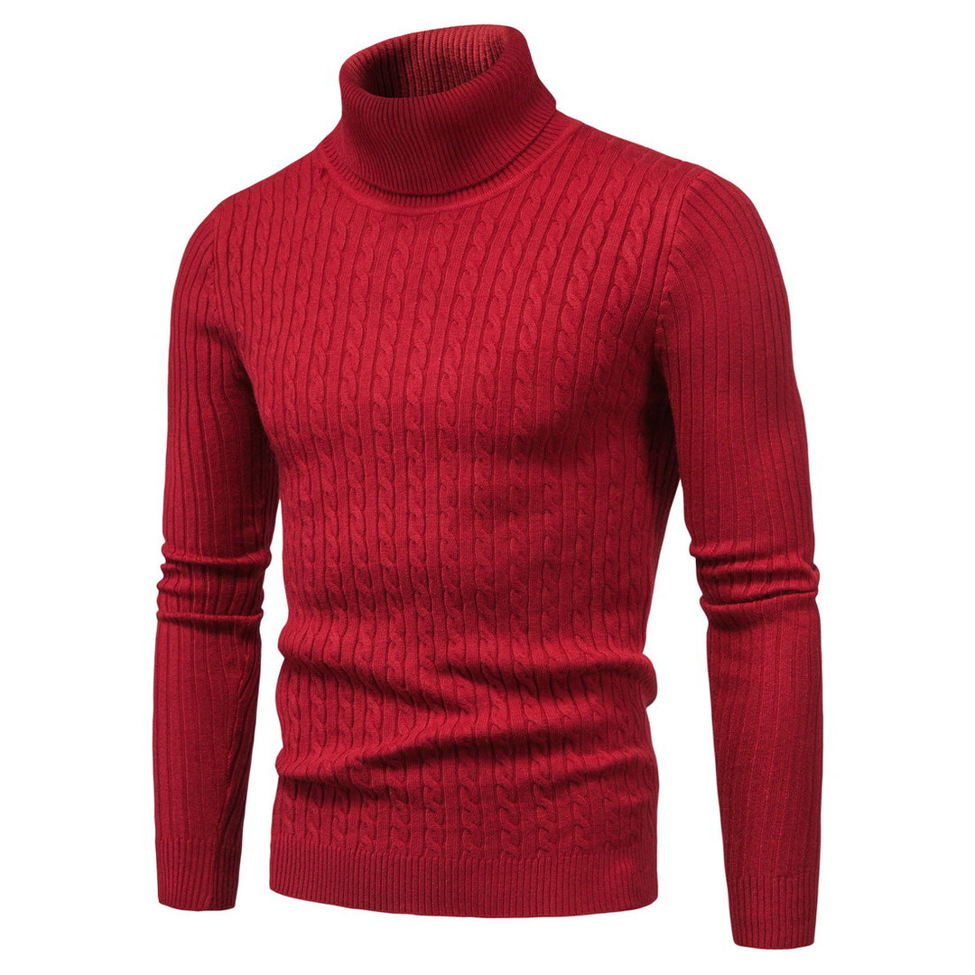 Herren komfortabler Rollkragenpullover R&B