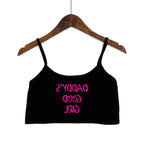 Damen modisches Crop-Top mit verzierten Trägern R&B