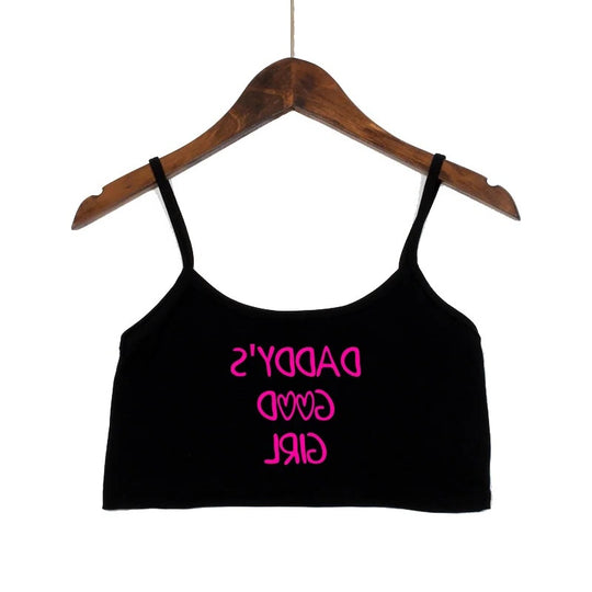 Damen modisches Crop-Top mit verzierten Trägern R&B