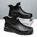 Herren Gummistiefel mit rutschfester Sohle und flexiblem Einstieg R&B
