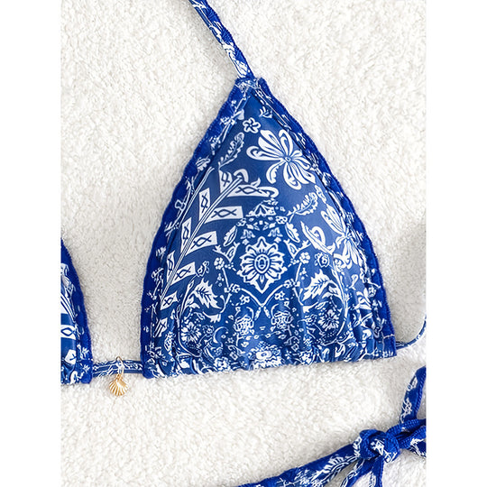 Damen Triangel-Bikini mit eleganten Bindebändern R&B