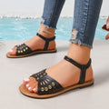 Damen Bequeme Riemensandalen mit funkelnden Verzierungen R&B