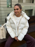 R&B | Kurze Kapuzen Puffjacke