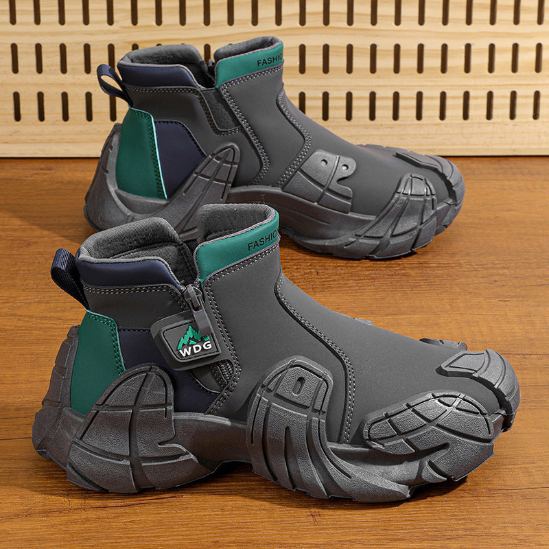 Damen modische wasserdichte Stiefeletten mit hohem Komfort und rutschfester Sohle R&B