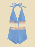 Damen Bikini-Set mit hoch geschnittenen Shorts R&B