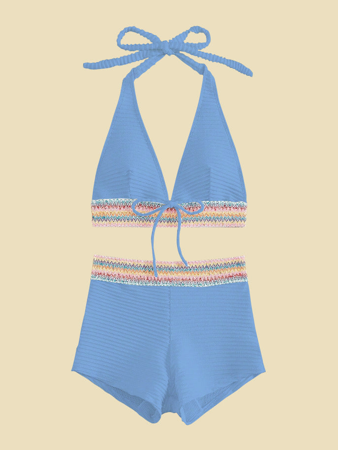 Damen Bikini-Set mit hoch geschnittenen Shorts R&B