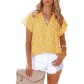 Damen Bluse mit floralem Muster und lässigem Schnitt R&B